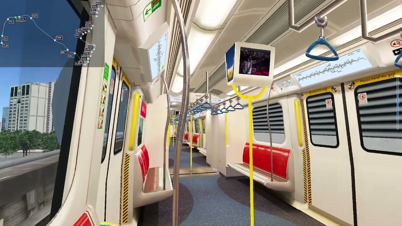 Openbve MTR 屯馬綫 Tuen Ma Line SP1950 屯門 Tuen Mun - 烏溪沙 Wu Kai Sha (ATO) (乘客視覺 Passenger view)