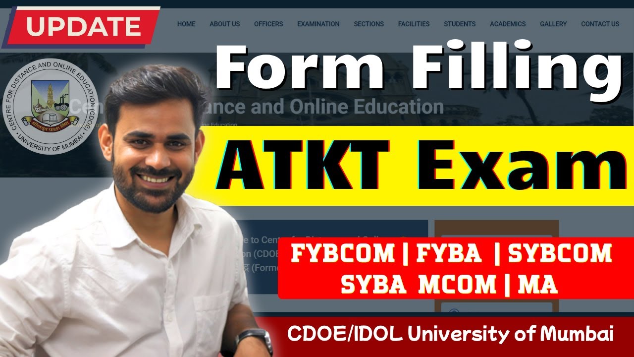 Заполнение форм ATKT 2025 | Университет Мумбаи CDOE | FYBA FYBCOM SYBA SYBCOM MCOM MA