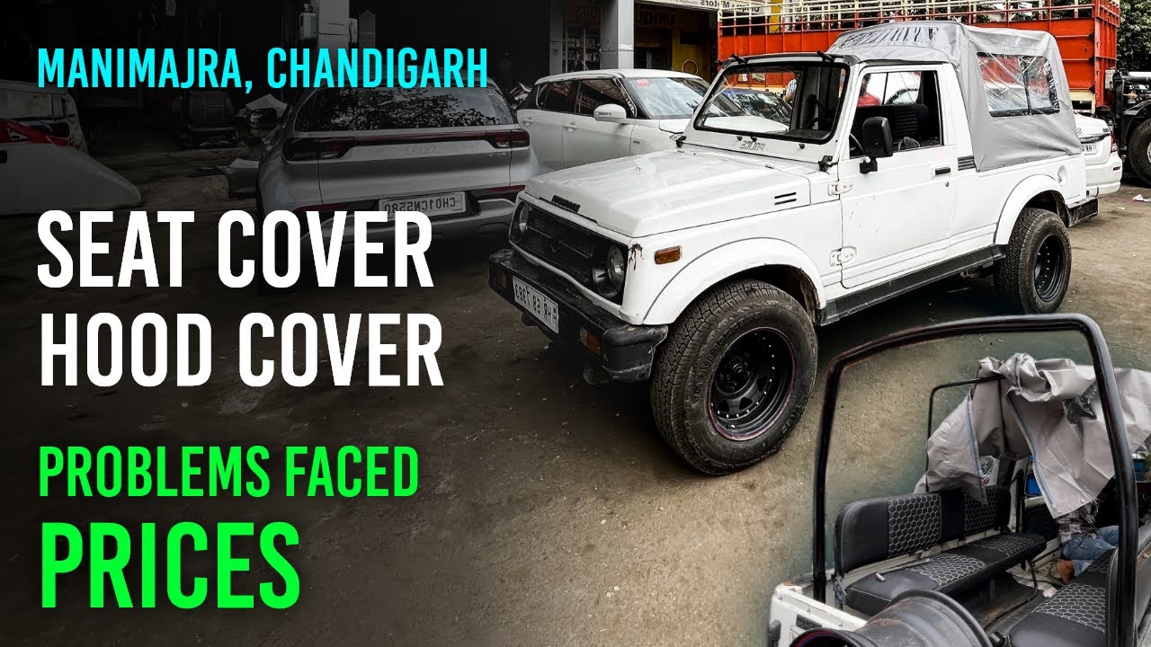 Installing GYPSY SEAT and HOOD COVER (Tarpaal) | Original Tarpal of Gypsy king | Manimajra |