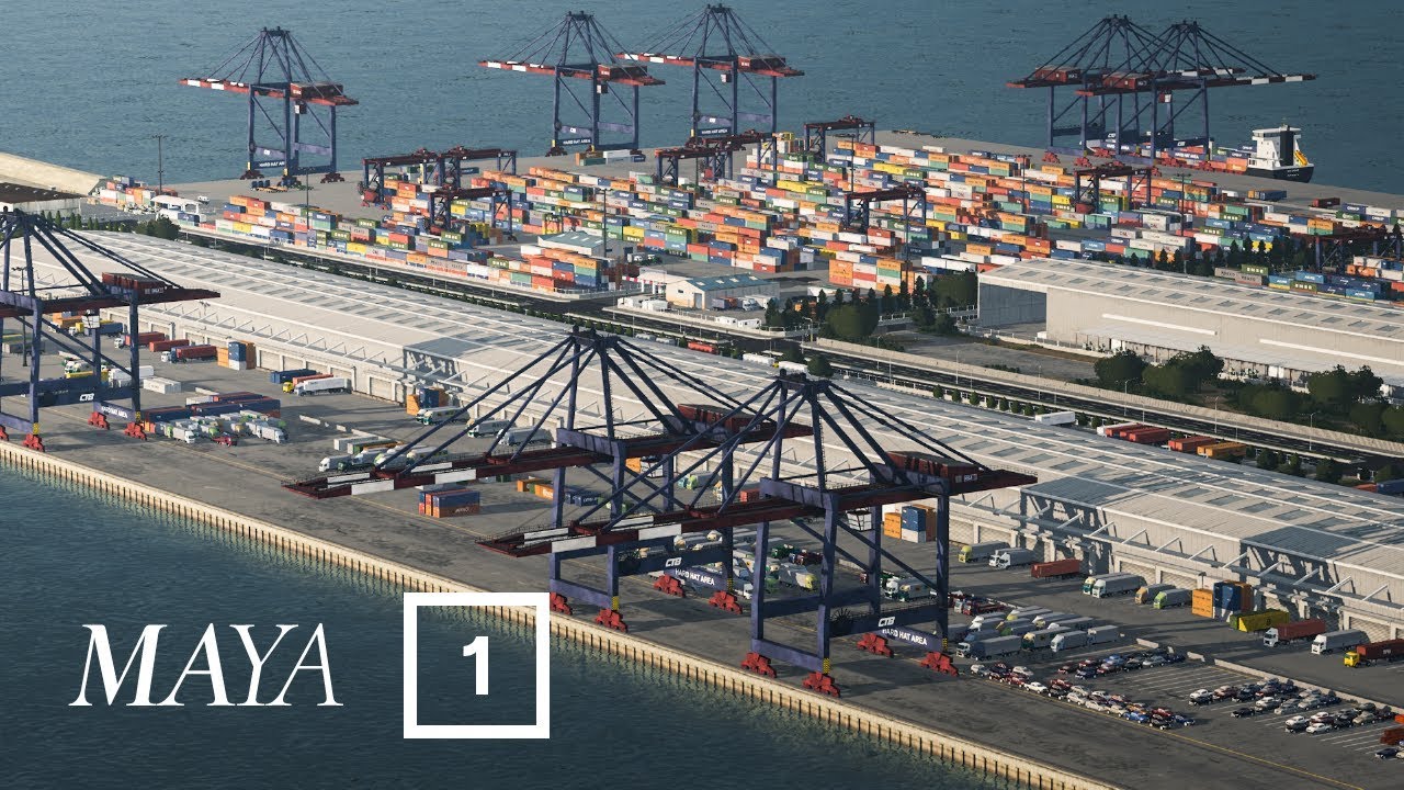 Build the Port (Part 1) - Cities Skylines: Maya [EP 1]