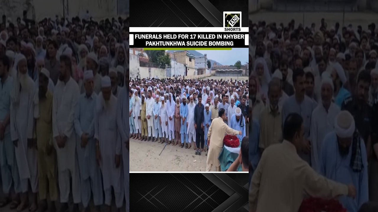 Funeral held for victims after suspected suicide bombing kills at least 17 in Pakistan