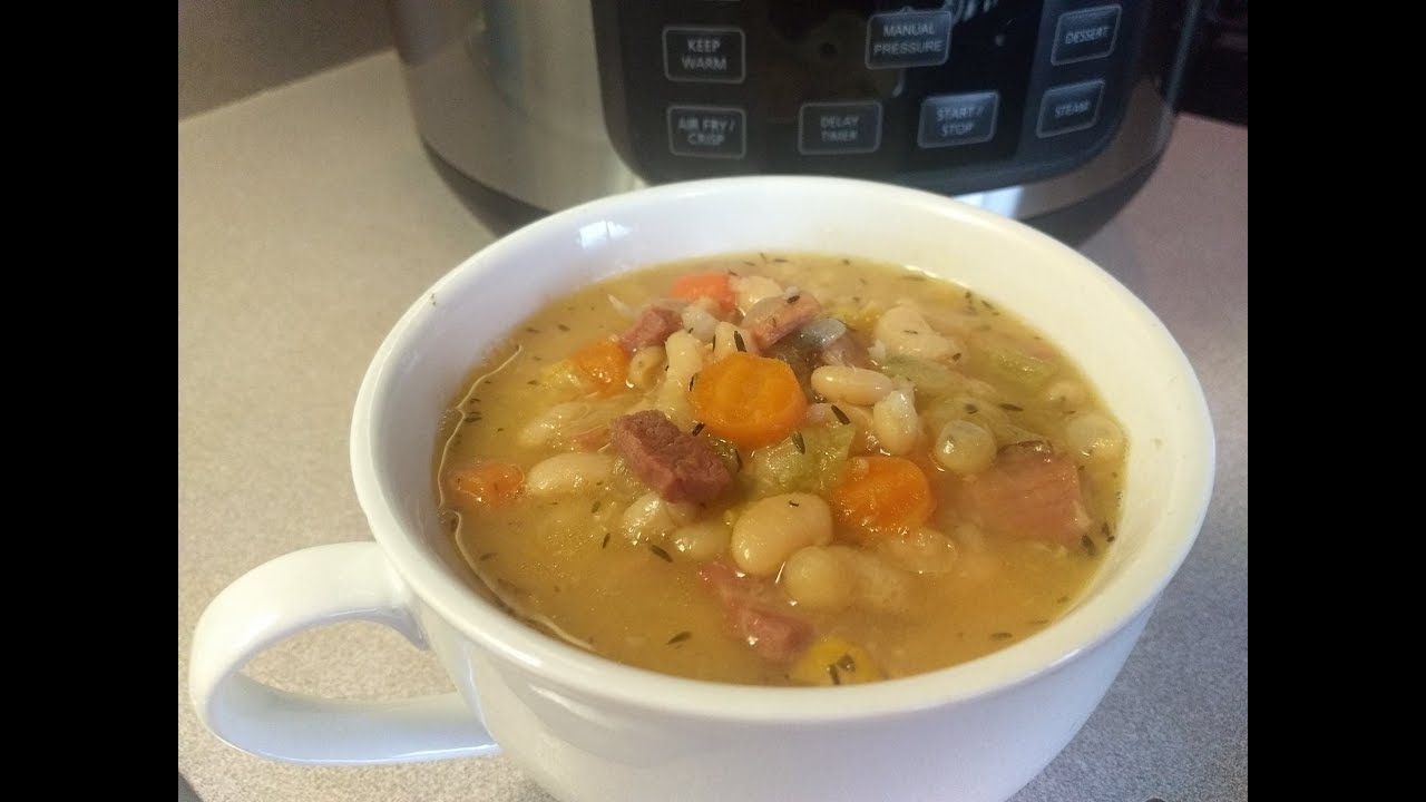 Homemade Ham & Bean Soup using my Crock Pot Express with Angie's Pantry