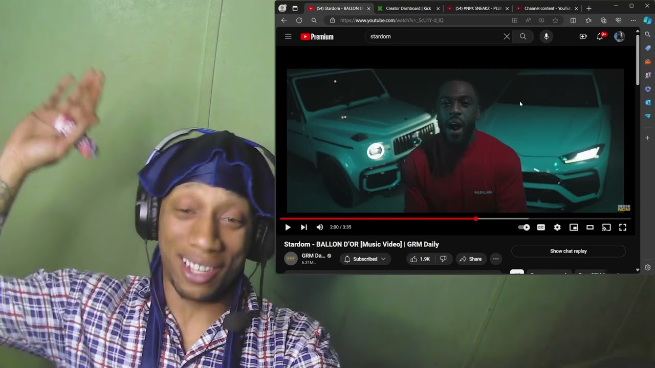 STARDOM 💫- 8ALLON D’IOR (MUSIC VIDEO)|GRM DAILY #w3r3actz #reaction #reactionvideo