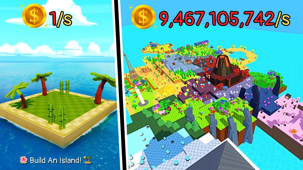 Sakura Biome in Build An Island Roblox will make your island the Most Beautiful!