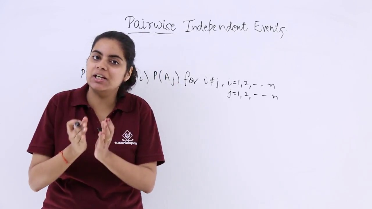Class 12th &ndash; Pairwise Independent Events | Probability | Tutorials Point