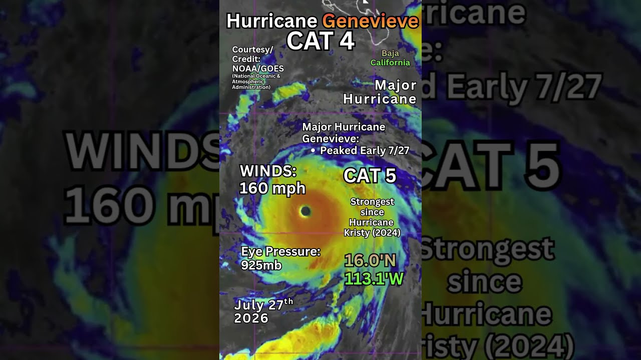Major Hurricane Genevieve: CAT 5 Powerhouse!