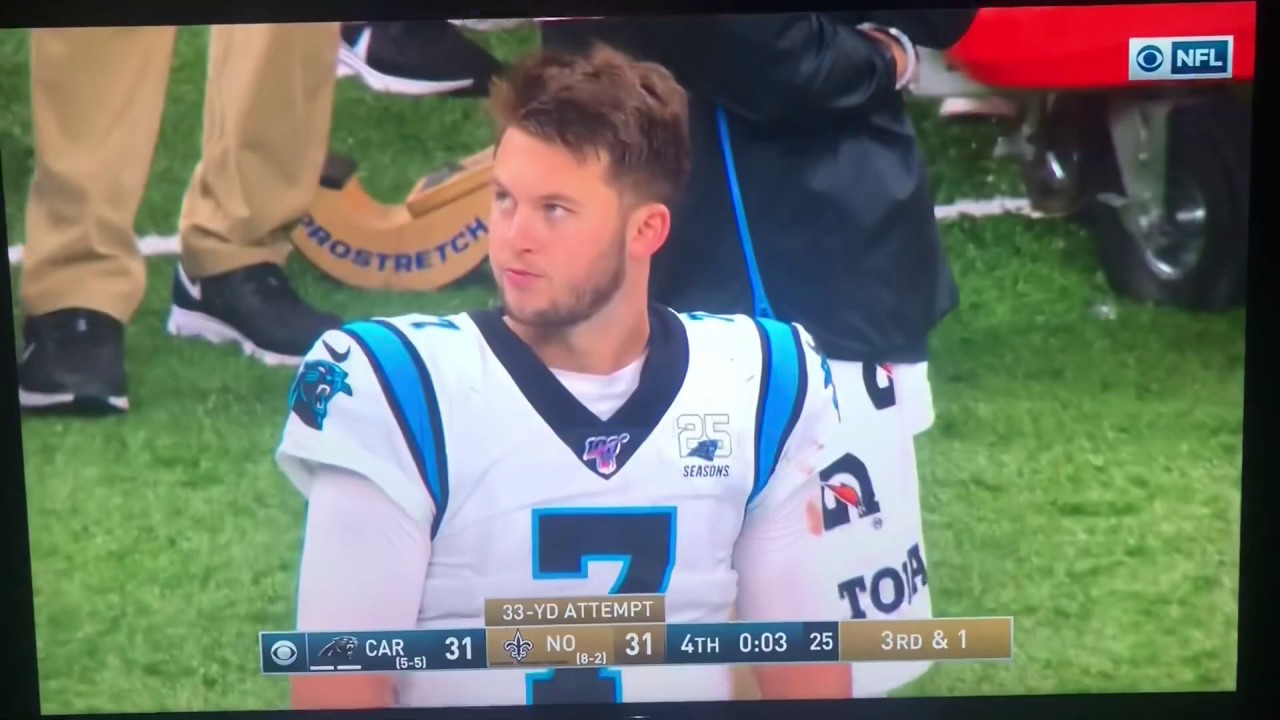 Saints Kicker Wil Lutz Hits Game Winning Field Goal Against Panthers (34-31) | November 24 2019