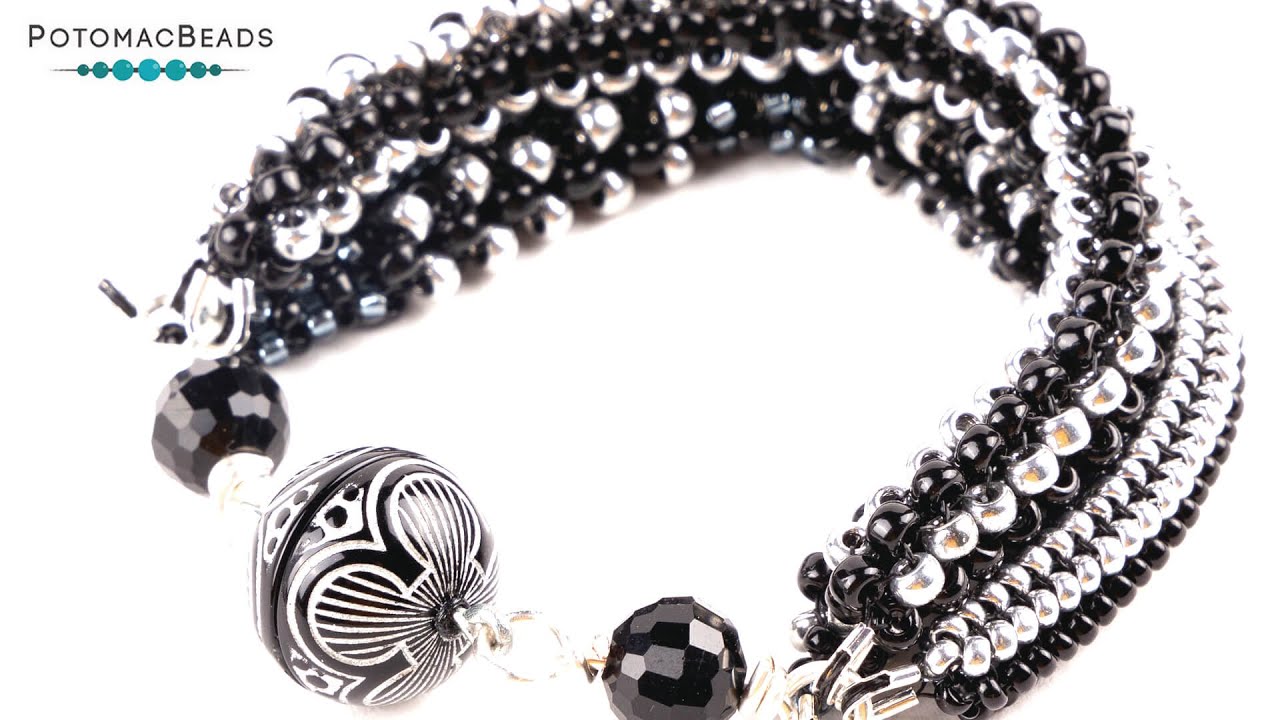 Tubular Stitch Sample Bracelet - DIY Jewelry Making Tutorial by PotomacBeads