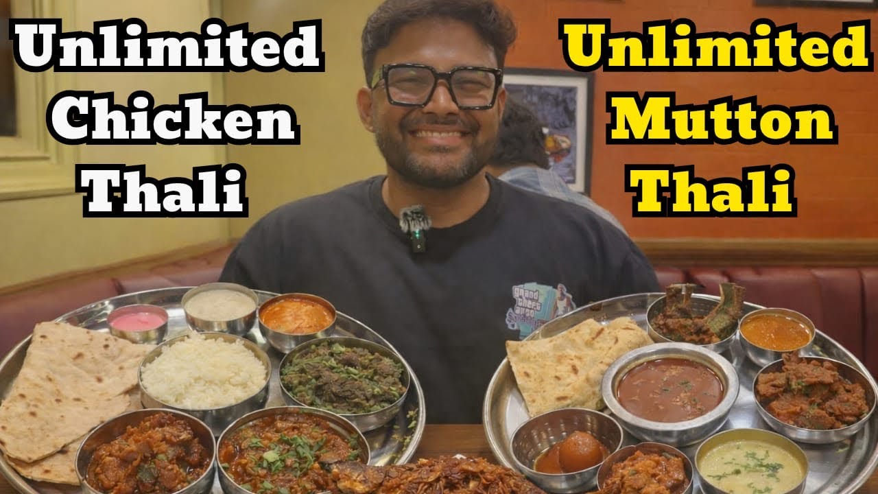 Unlimited Chicken and Mutton Thali 😋| The Kohinoor Lunch Home Thane #food #foodie #indianfood #thane