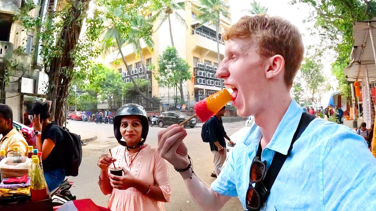 Попробовать самый известный десерт Мумбаи на пляже Чоупатти 🇮🇳