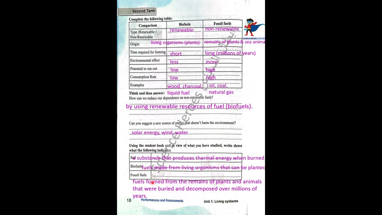 Science - Grade 4 - Concept 3.2 حل تقييمات الأسبوع الثاني ساينس رابعة ابتدائي الترم الثاني