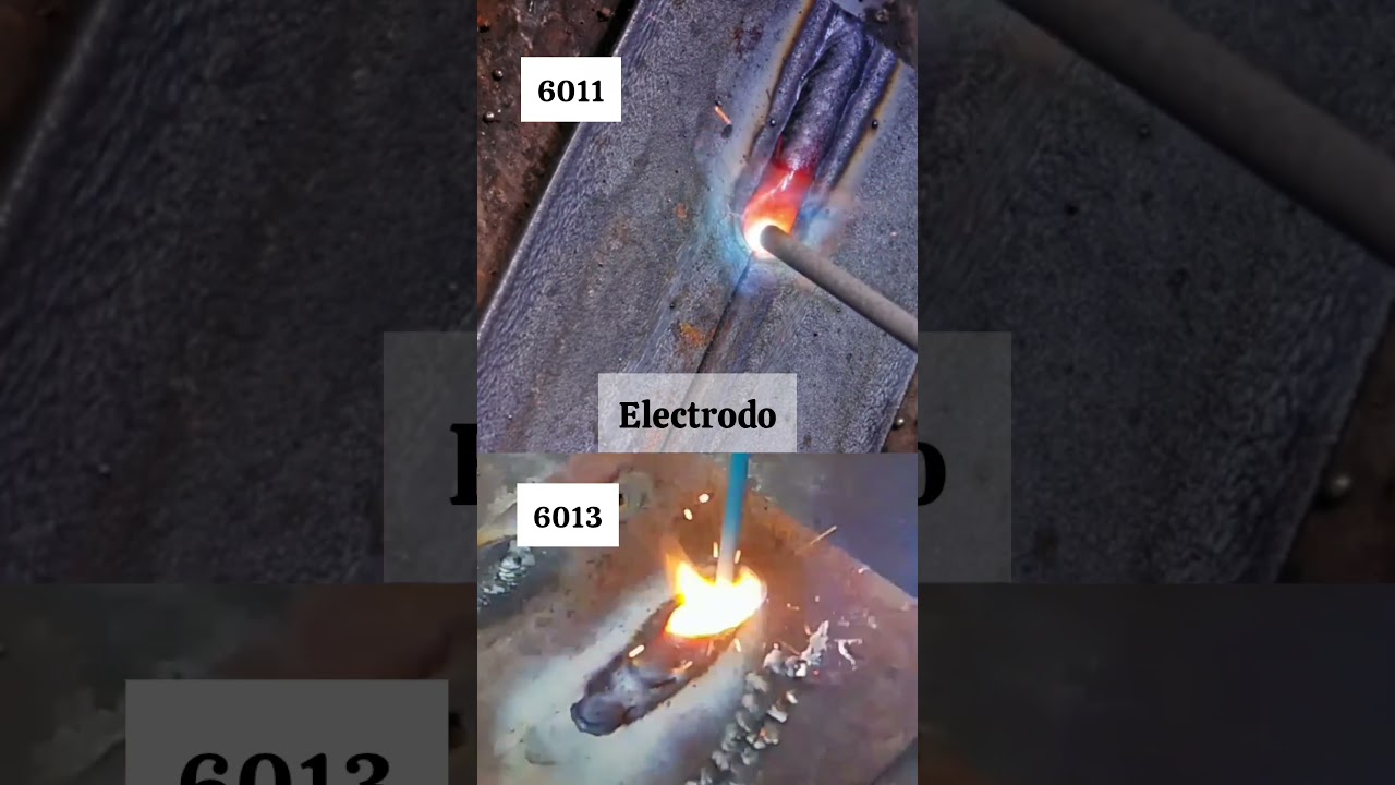 prueba entre el electrodo 6011 y 6013 #soldaduraindustrial #soldadura #mexico #usa