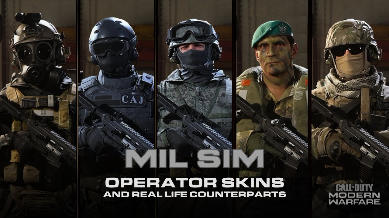 Modern Warfare Mil-Sim Operators and Real Life Counterparts | Part Two