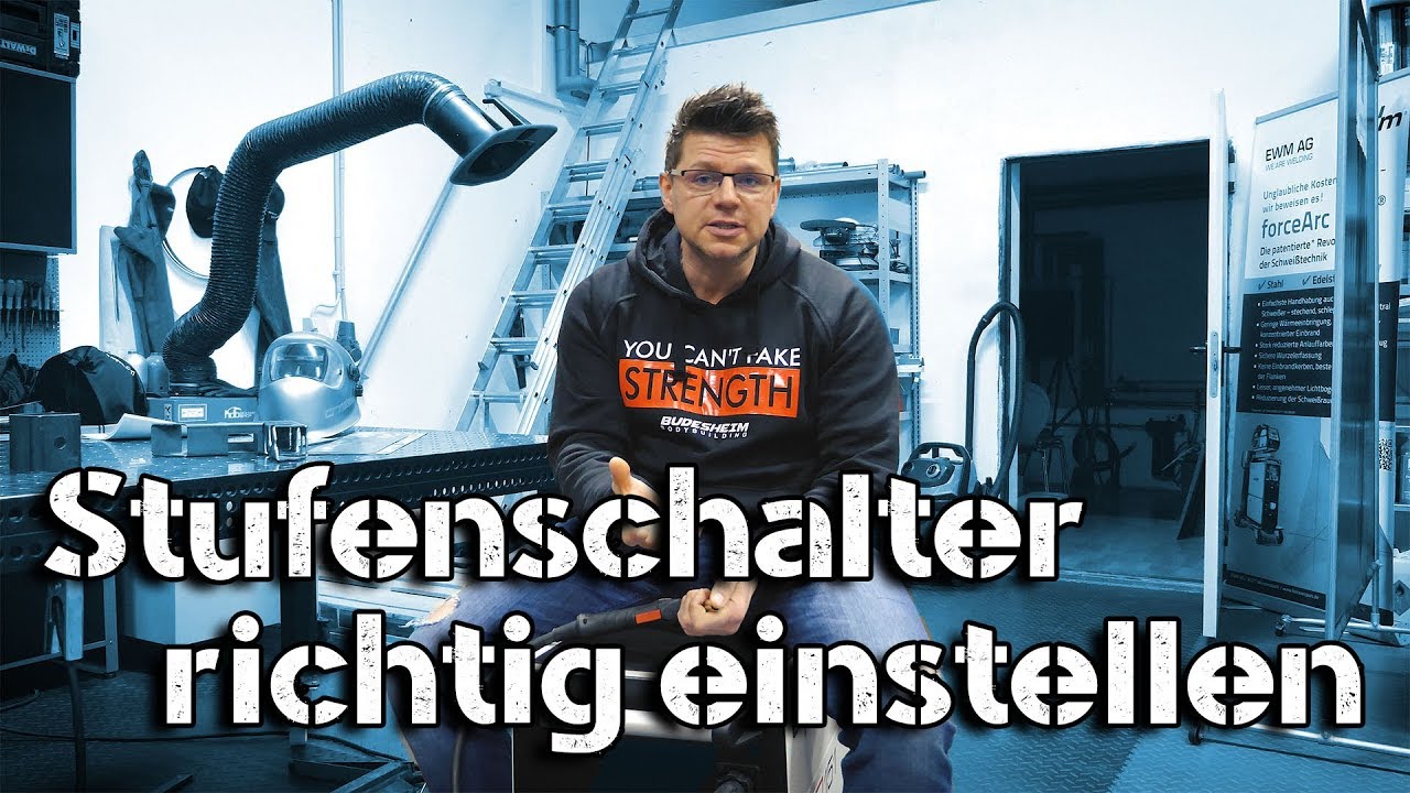 Wie stelle ich mein Schweißgerät ein? | MIG MAG Stufenschalter