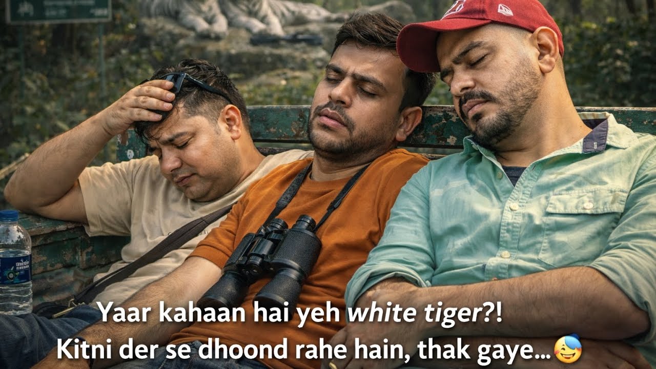 Hume white tiger dikhega kya. Ye dekhne ke liye full vlog dekhna#vlog #zoo#travel #fullvlog#sharmaji