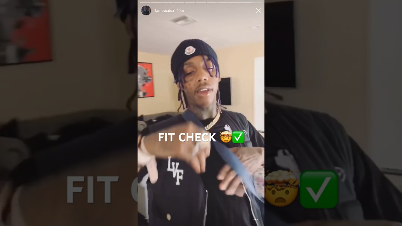 looks like FAMOUS DEX back in his BAG 😍 #shorts