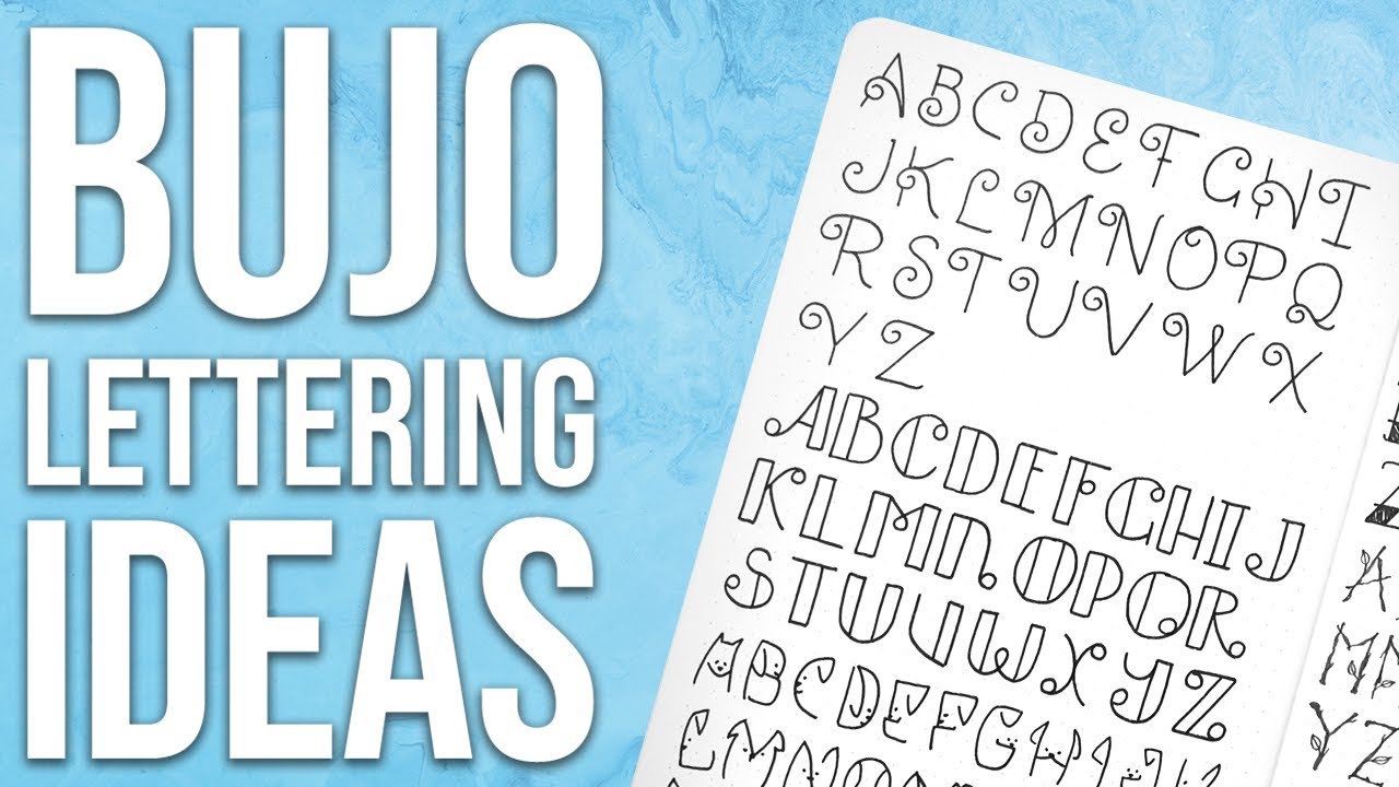 6 fun lettering ideas for your bullet journal 💜