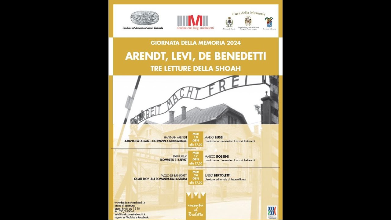 Primo Levi «I sommersi e i salvati» Marco Rossini
