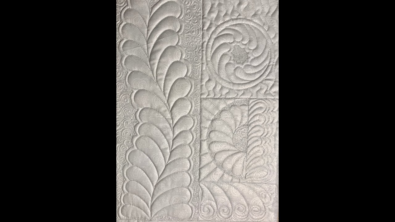 Kate Quinn's Paisley Feathers Project with Westalee Design Quilting Templates