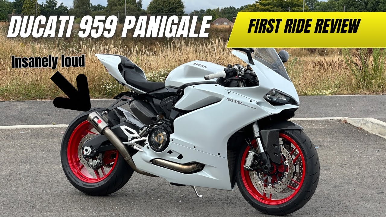 Ducati 959 panigale first ride review | racefit exhaust is insane!