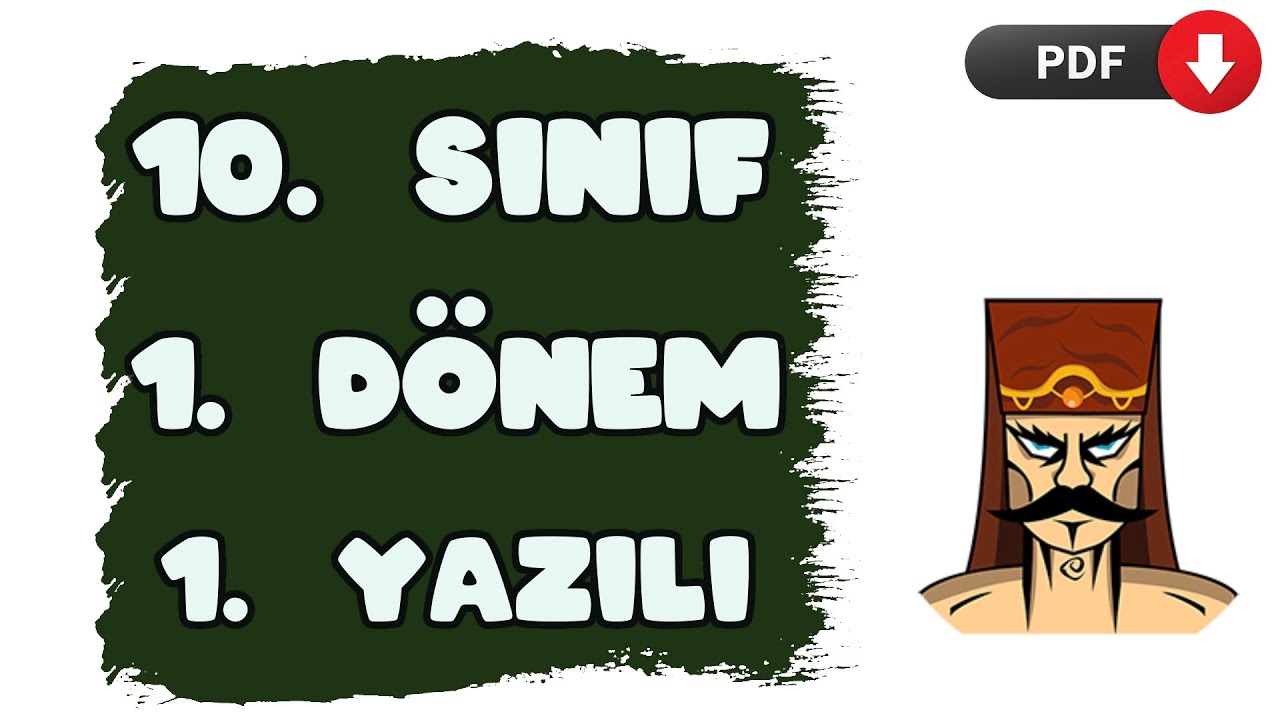 10. Sınıf Tarih 1. Dönem 1.Yazılı Soruları #2023