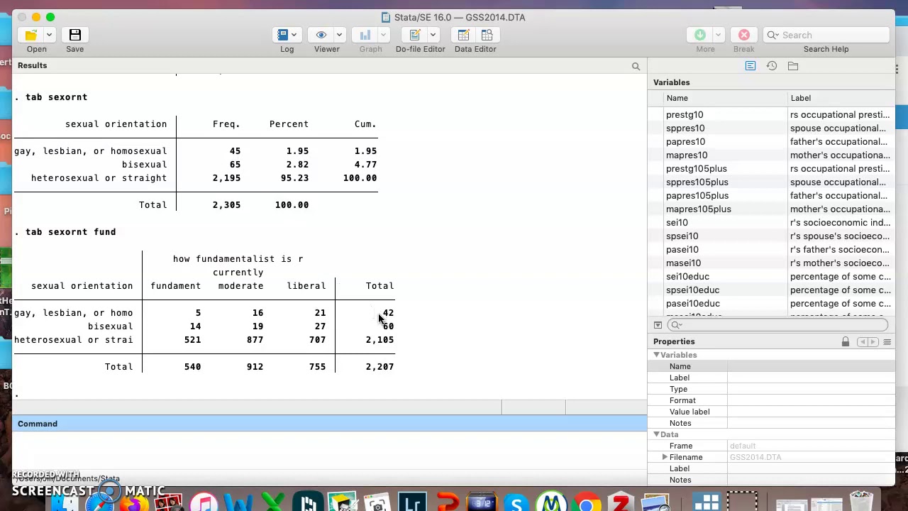 Stata #4: Use and Tab Commands
