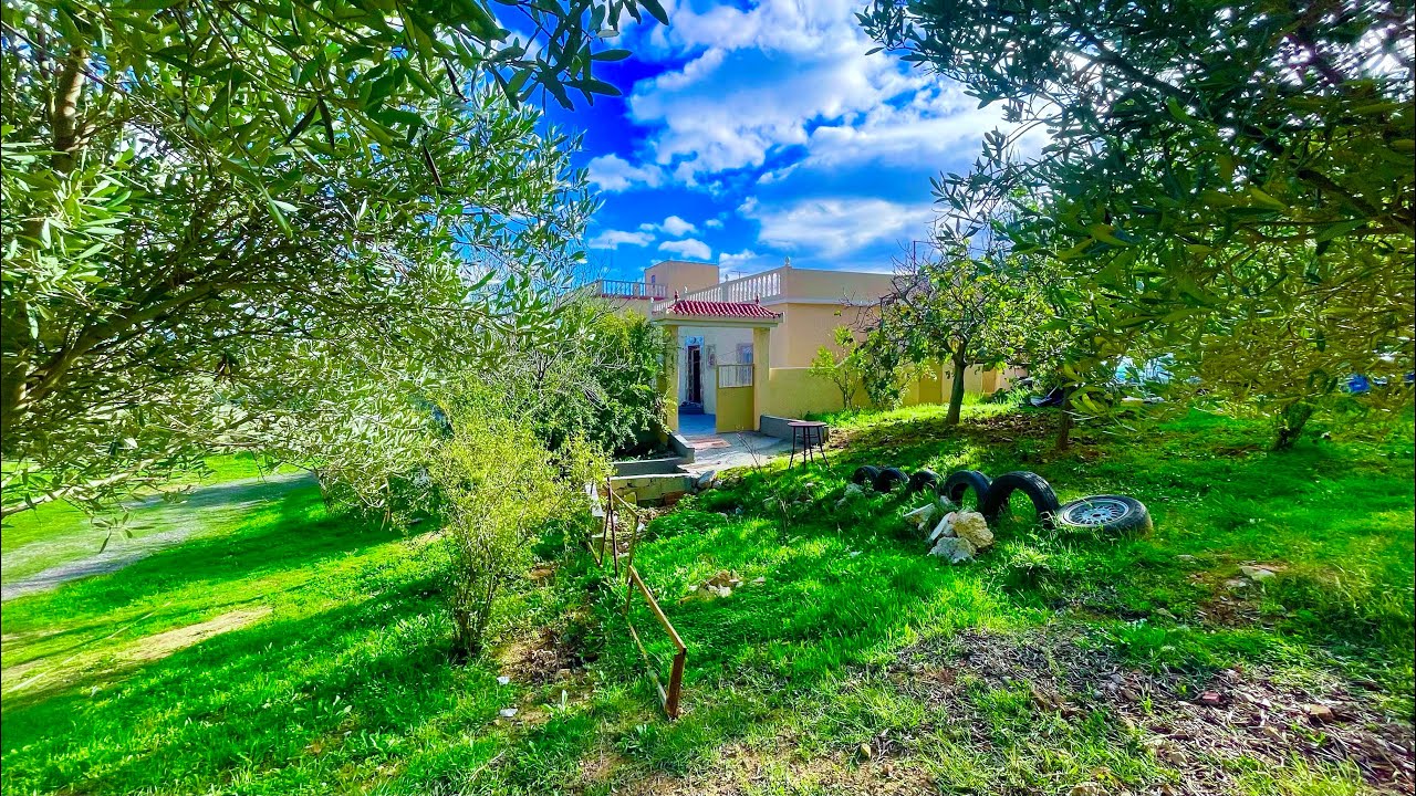 دار وغرسة رائعة مليئة بالاشجار المثمرة قريبة لطريق الرئيسية 0703640826نواحي القصر الصغير طنجة