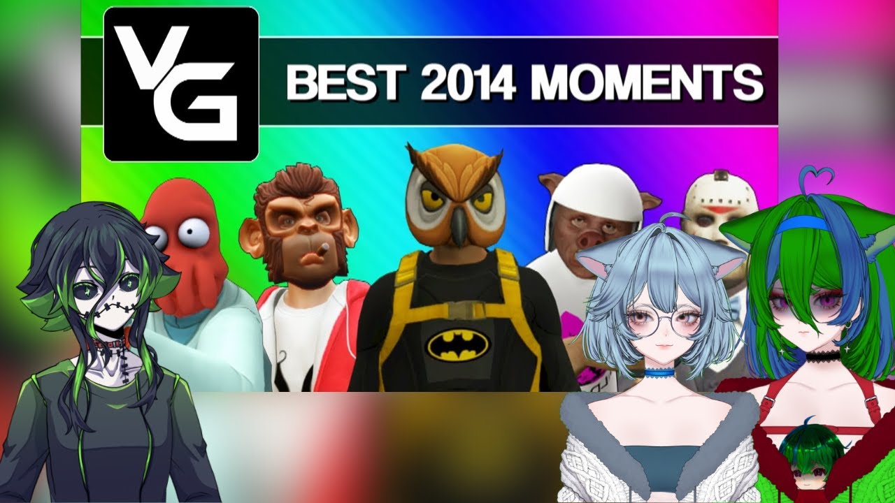 Three idiot vtubers react to The Best VanossGaming Moments of 2014