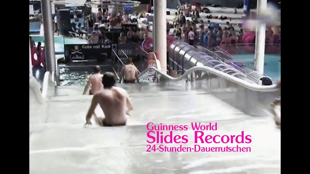 Guinness World Records 2013 – 24-Stunden-Dauerrutschen | Therme Erding | Galaxy Erding