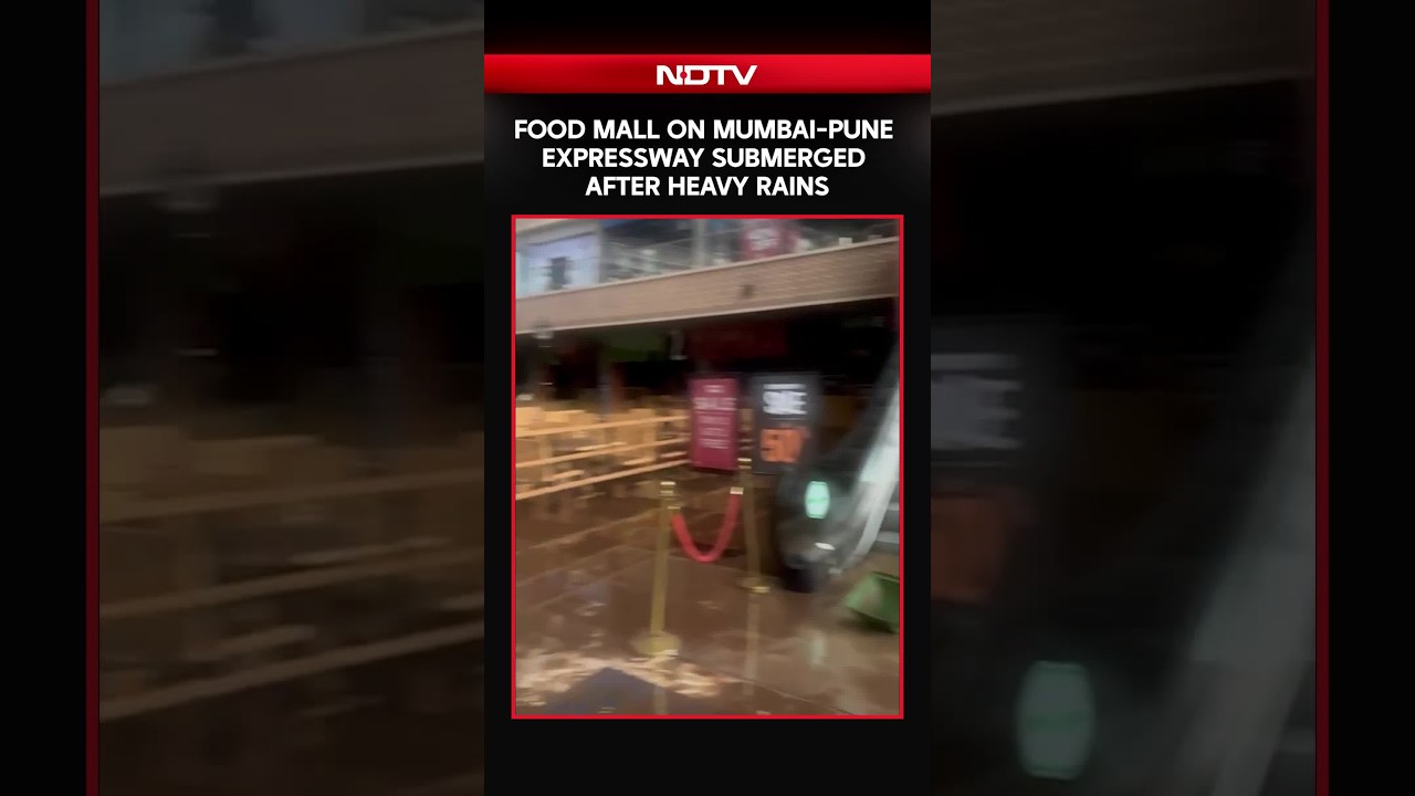 Food Mall On Mumbai-Pune Expressway Submerged After Heavy Rains