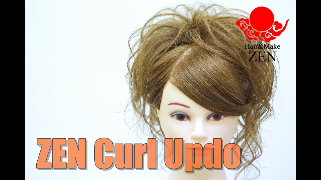 カールアップをつくろう ZENのヘアセット71 Do you wanna know how to do a curly updo?