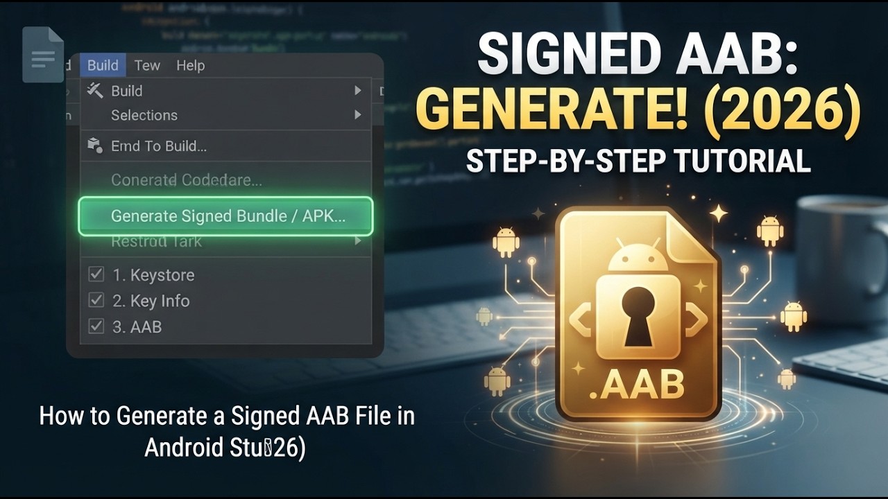 How to Generate a Signed AAB File in Android Studio (2026)