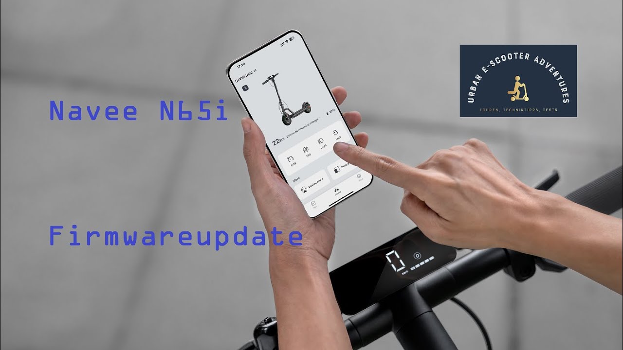 Navee N65i E-Scooter 🛴 Firmwareupdate auf 22 km /h