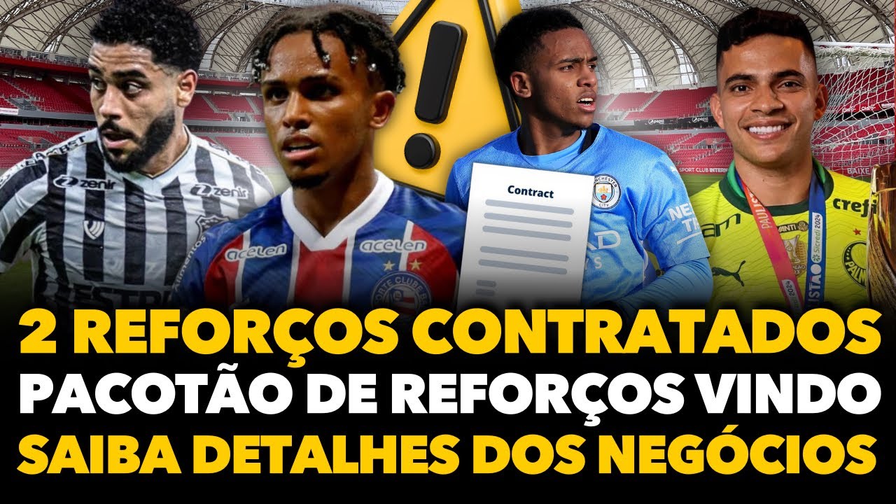🔴💣✈️ BOMBA! INTER VAI ANUNCIAR CONTRATAÇÃO DE ATACANTE EX-CITY E LATERAL! PACOTÃO DE REFORÇOS VINDO