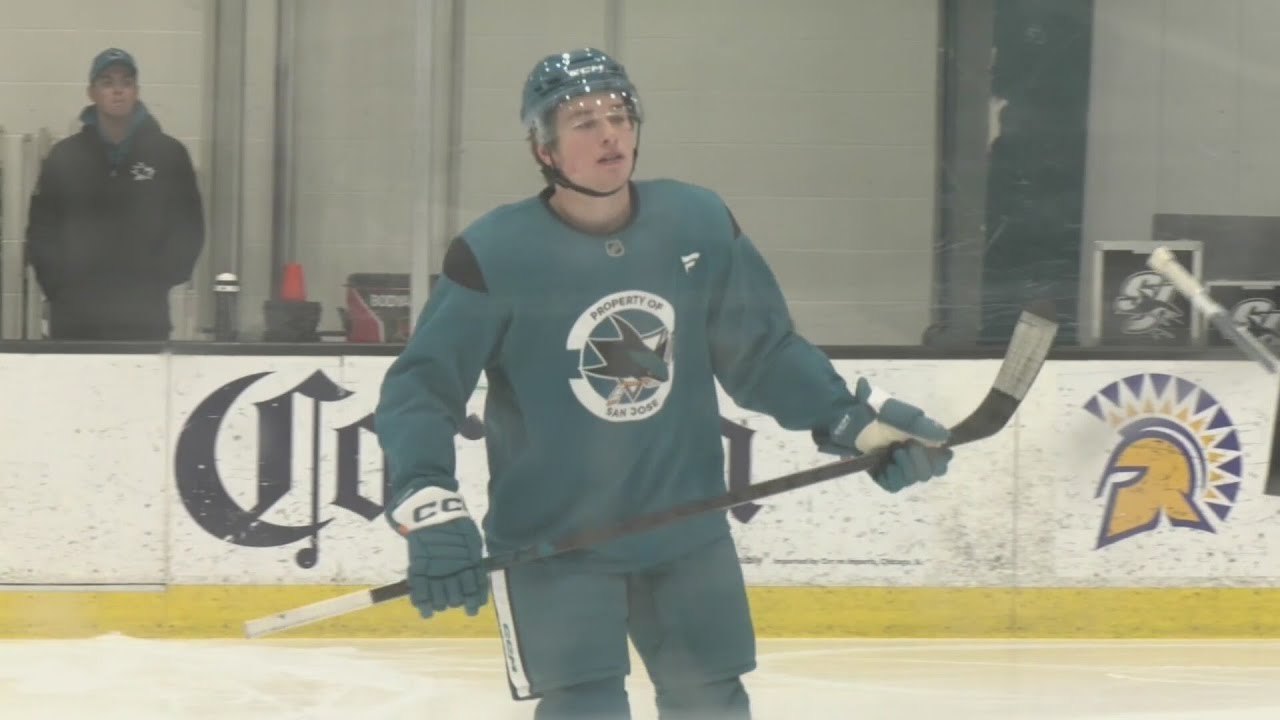 Sharks center Macklin Celebrini shares Olympic experience