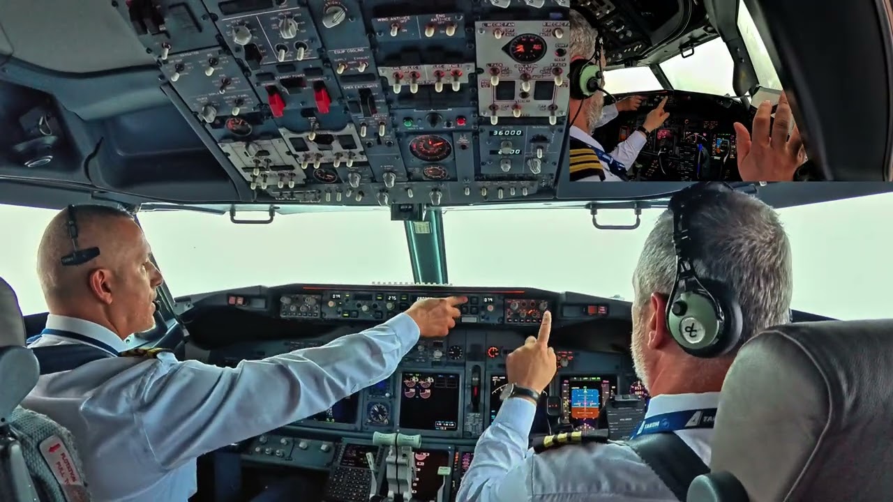 Эпический взлёт BOEING 737 в аэропорту Бухареста, RWY08R | Вид из кабины | Жизнь пилота авиакомпании