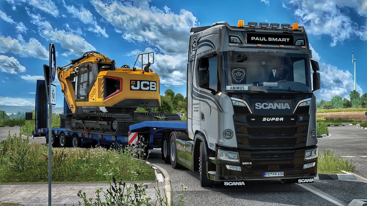 Through Challenging Narrow Rural Roads in Germany | #ets2 1.53