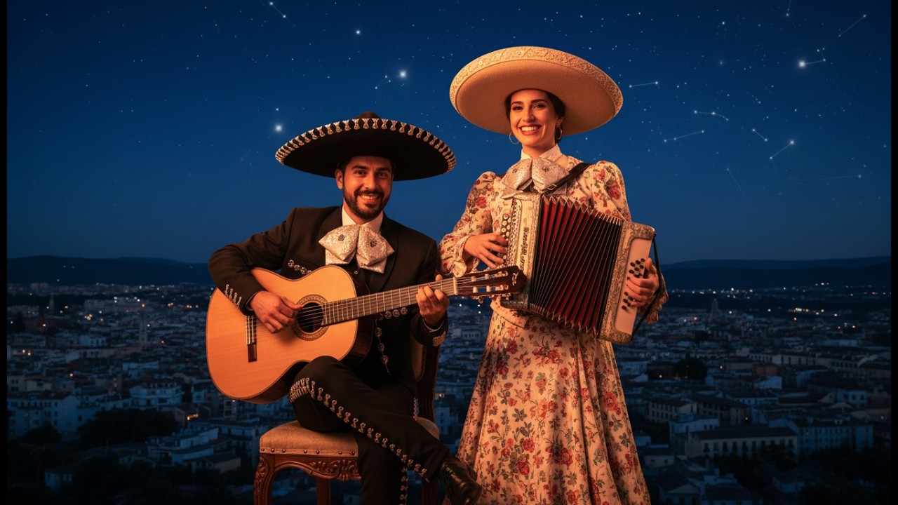 Calma Mariachi de México: Cuerdas y Fuelle para una Noche Tranquila | Guitarra y Acordeón