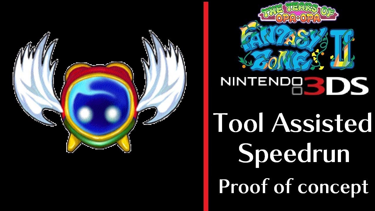 3DS Fantasy Zone 2 - Best Ending Deathless Rough TAS  (proof of concept)