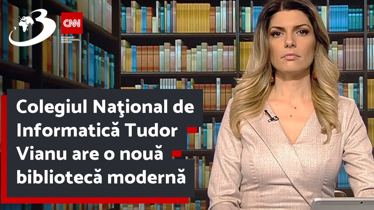 Colegiul Naţional de Informatică Tudor Vianu are o nouă bibliotecă modernă