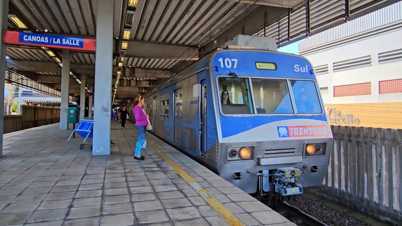Trensurb - Série 100 TUE 107 Canoas x Niterói (Sentido Mercado).