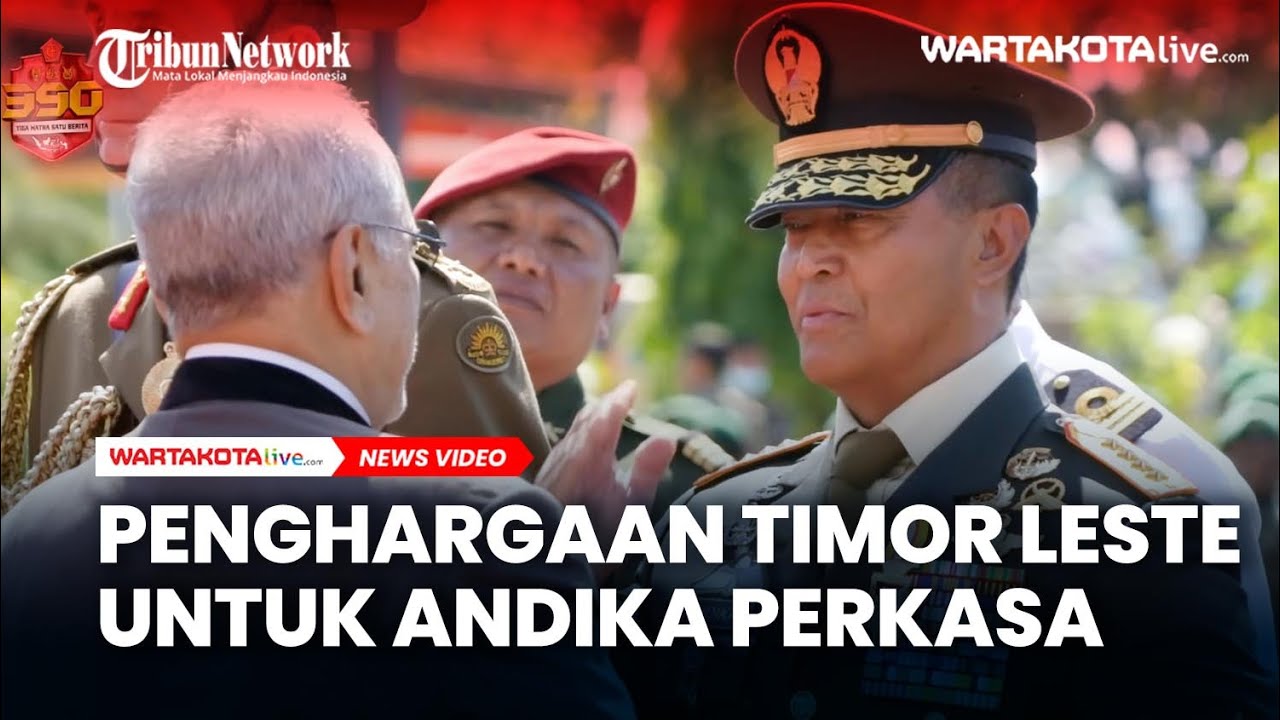 Jenderal Andika Perkasa dan Mertua Terima Penghargaan dari Timor Leste