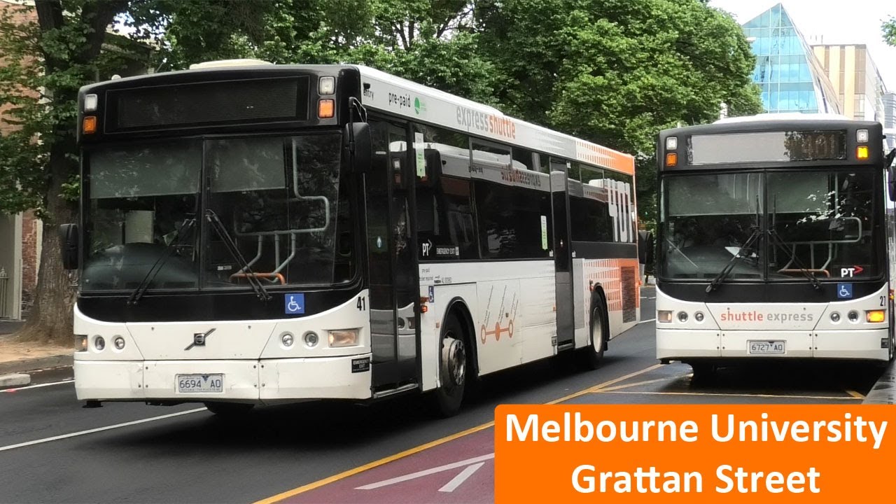 Buses at Melbourne University at Grattan Street - Melbourne Transport