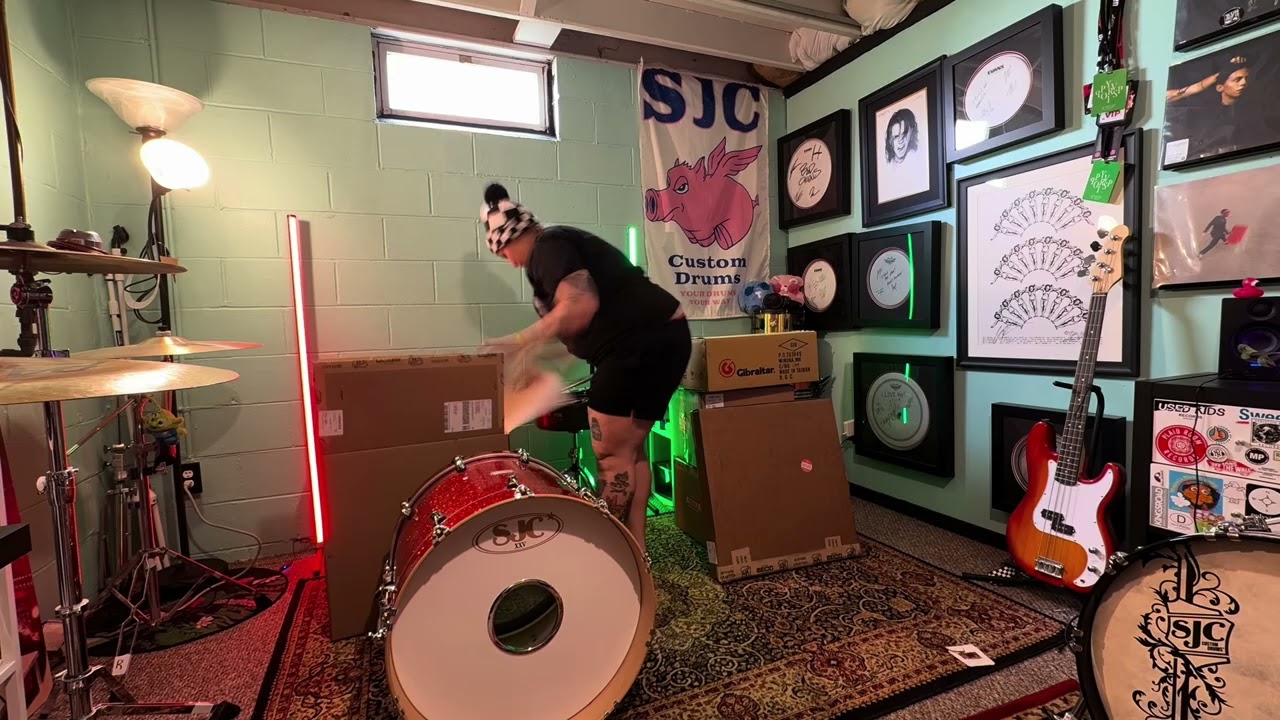 SJC 25th anniversary drums unboxing 