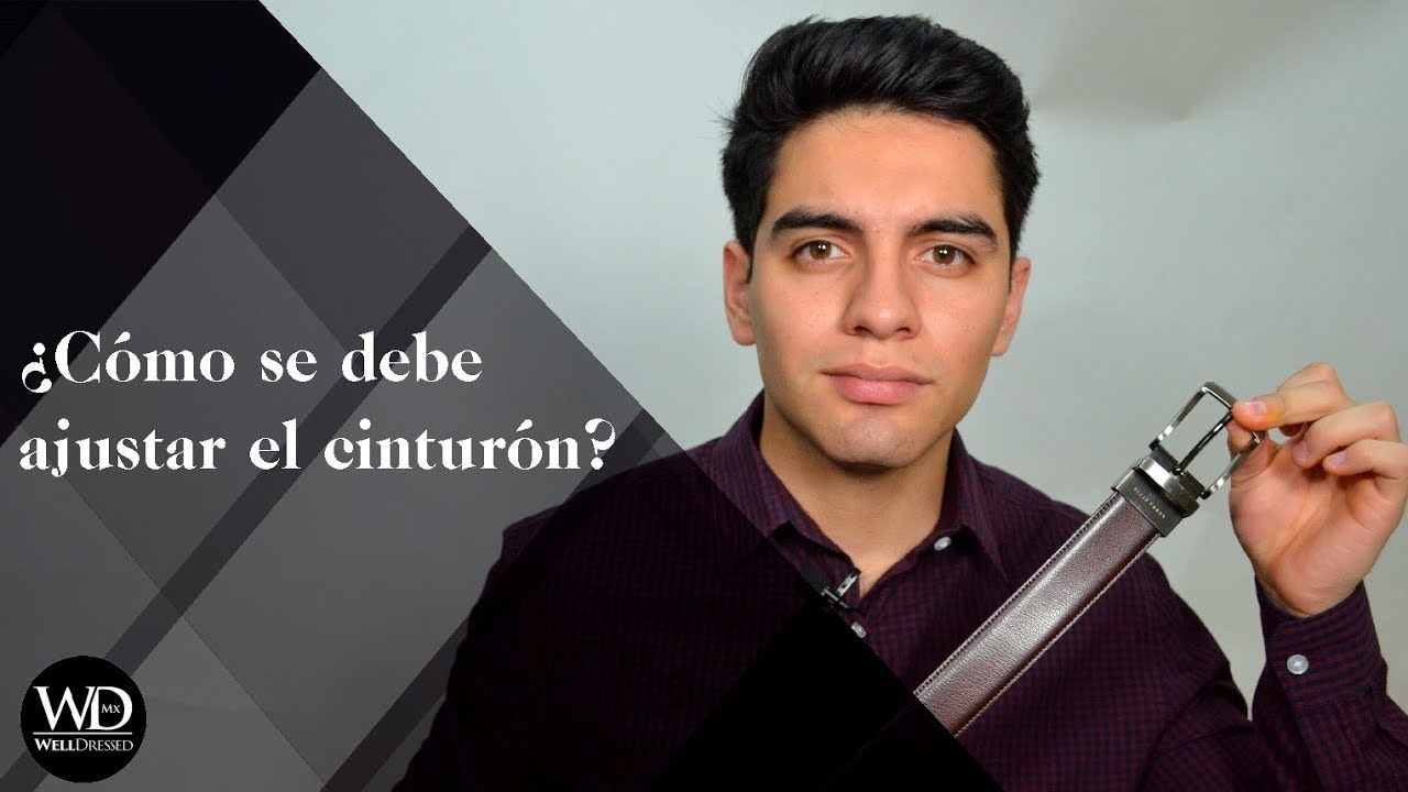 ¿Cómo se debe ajustar un cinturón?
