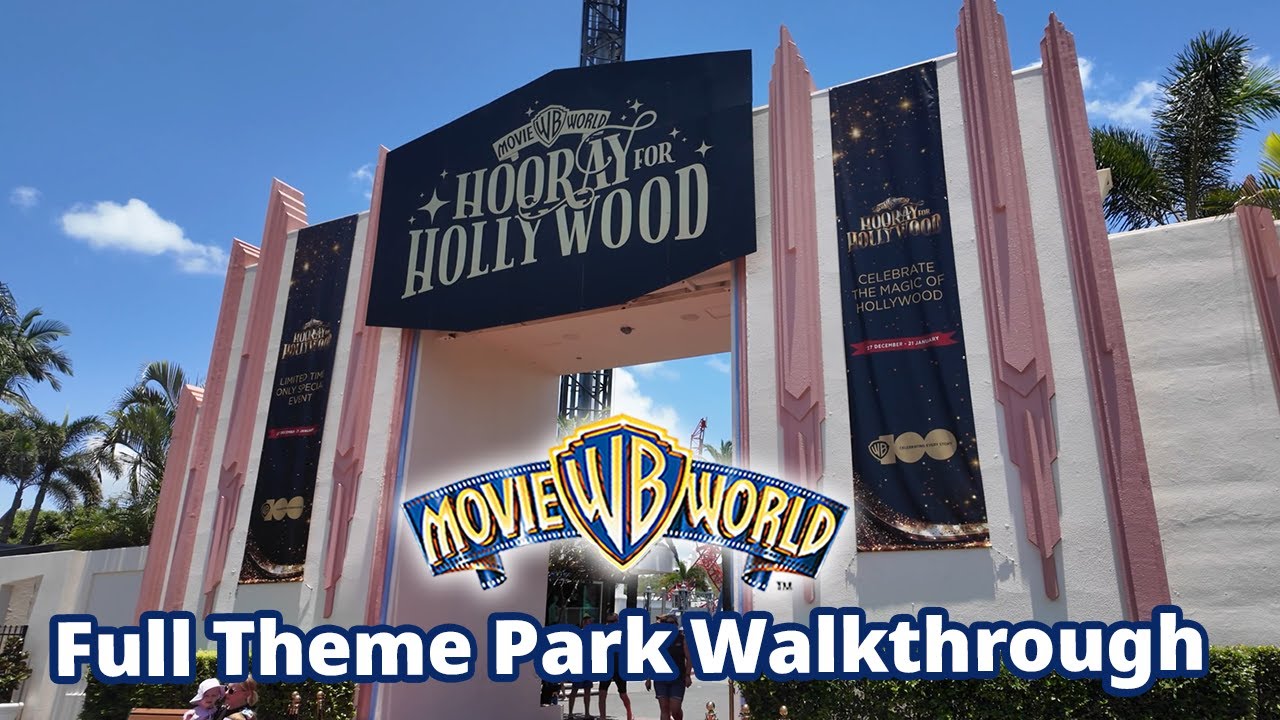 Warner Bros. Movie World - Full Theme Park Walkthrough 2024 - Gold Coast, Australia