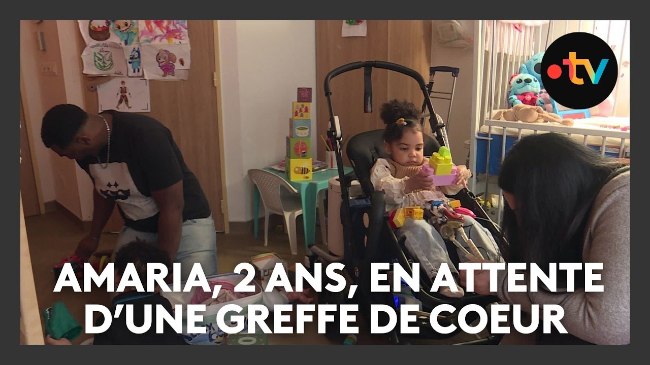 Amaria, 2 ans, attente d'une greffe de coeur