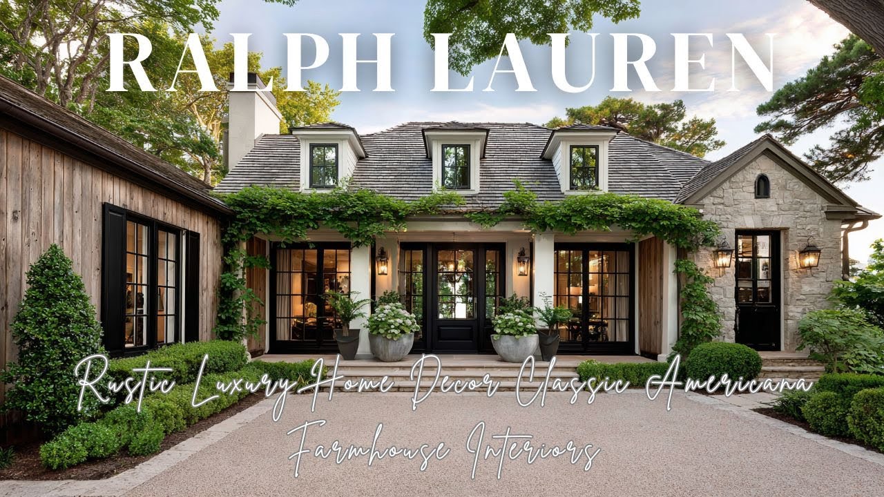 Rustic Luxury Home Decor Inspired by Ralph Lauren   Classic Americana Farmhouse Interiors