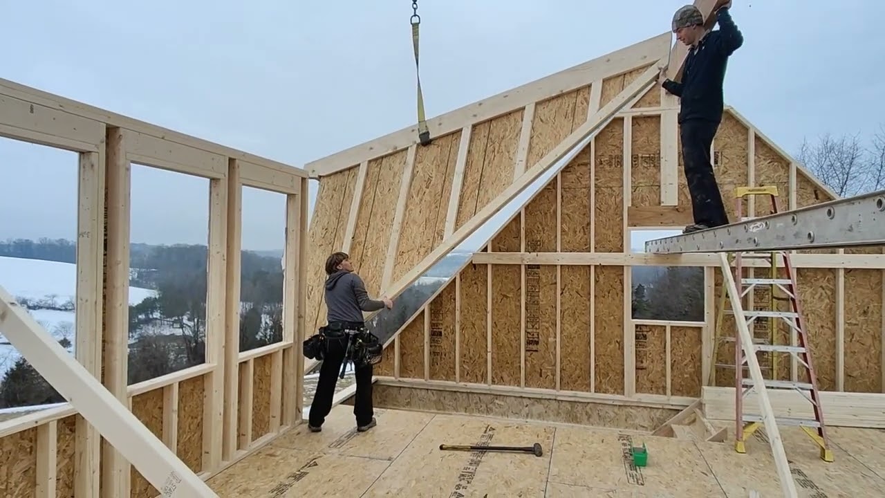 A 24x36 garage building 