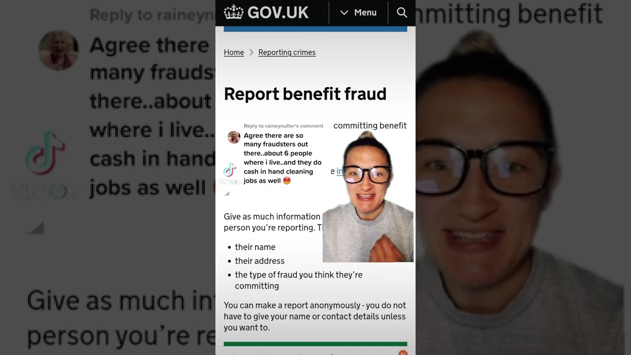 Did you know that you can report suspected benefit fraud?
